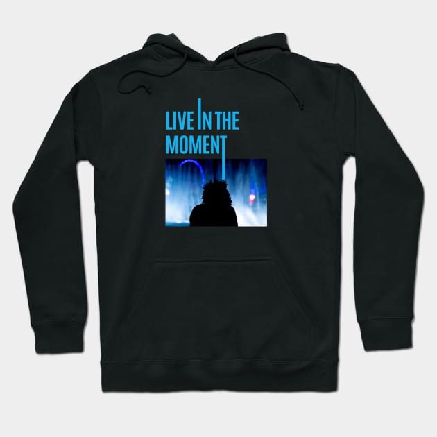 Blue Bert - Live in the moment Hoodie by Just In Tee Shirts